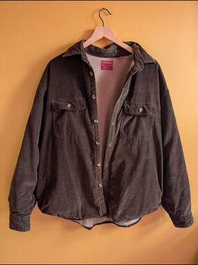 Arrow Men's Dark Brown Corduroy Shirt Jacket